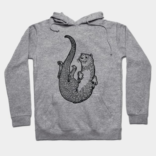 A Levity of Animals: Otter Nonsense Hoodie by calebfaires